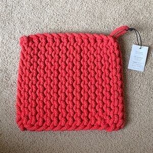 Handmade Chunky Knit Coral Pouch